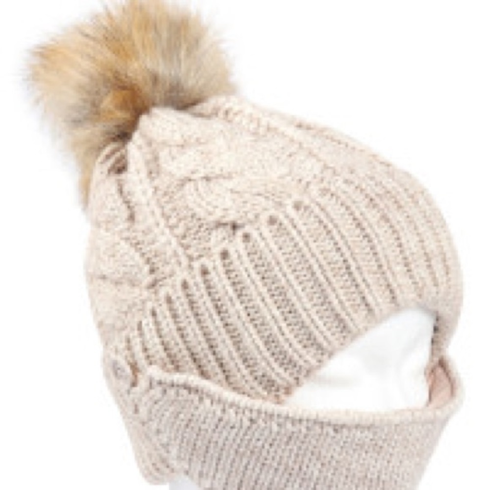 Beanie and mask set in Cream NWT - Picture 6 of 7